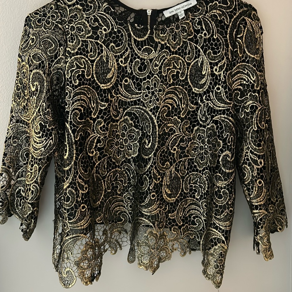 Love letter evening top